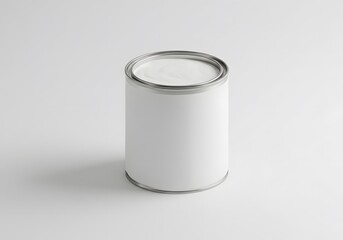 White paint can isolated product shot for commercial use