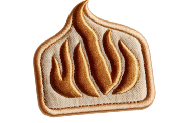 Gold Fire Icon Illustration With Transparent Background Isolated