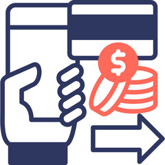 Payment mixed color icon