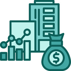 Capital Gains solid icon