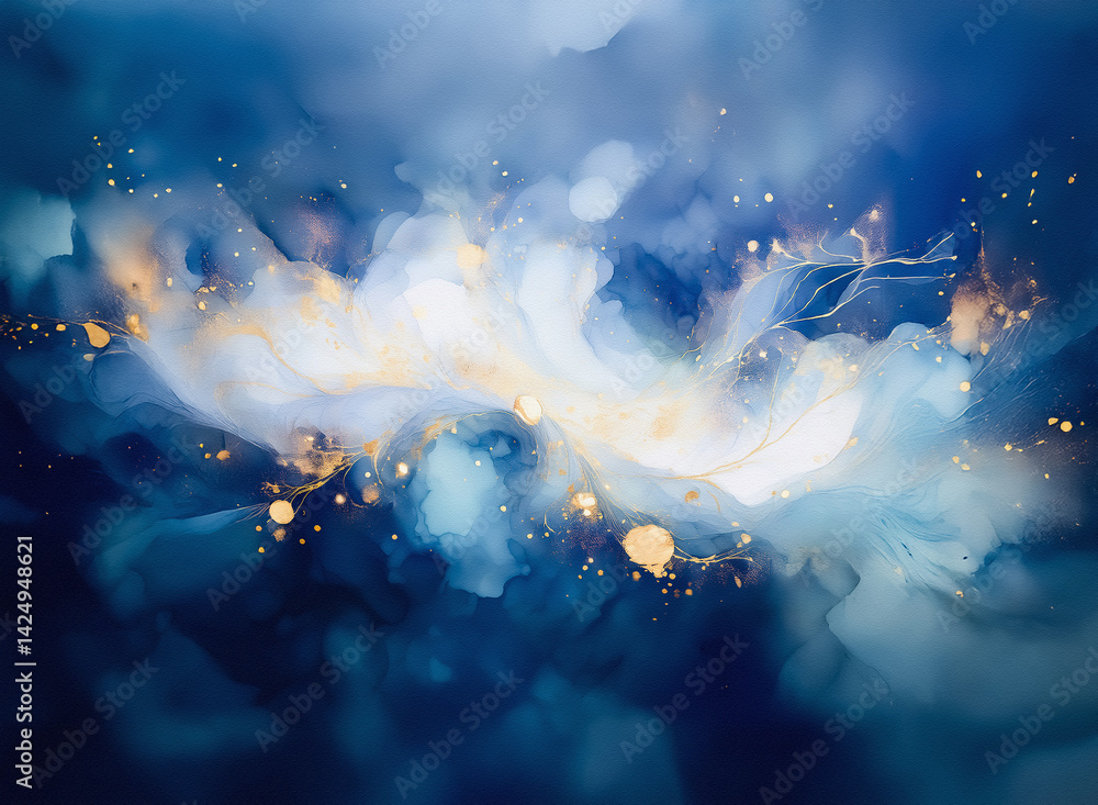 Poster hint: the image evokes a sense of ethereal beauty. abstract artwork with swirling, flowing shapes. i