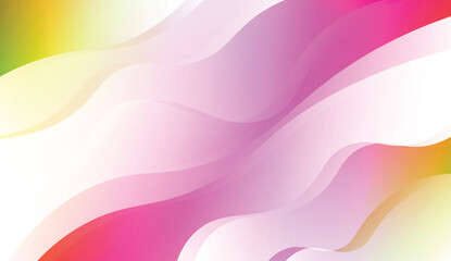 Blurred Decorative Design In Abstract Style With Wave, Curve Lines. For Design, Presentation, Business. Vector Illustration with Color Gradient.