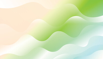 Wavy Background. For Design Flyer, Banner, Landing Page. Vector Illustration with Color Gradient.