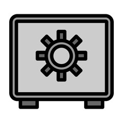 Safety Box Vector Filled Icon Design