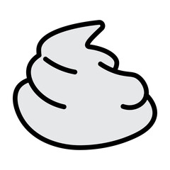 Cream Vector Filled Icon Design