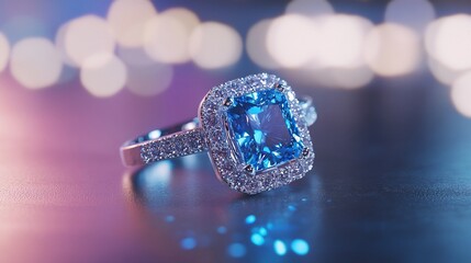 Stunning Blue Topaz Ring: A Symbol of Elegance and Luxury