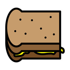 Lunch Vector Filled Icon Design