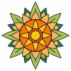 abstract flower vector