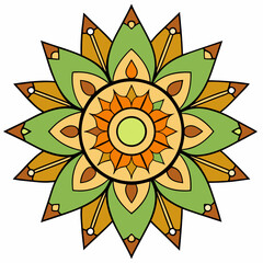 abstract flower vector illustration