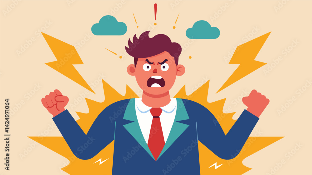 Poster an individual with anger issues learning to manage their emotions and communicate effectively in a b