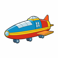 vector illustration of airplane
