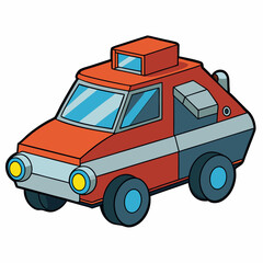 vector cartoon car