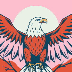 Obraz premium A bald Eagle