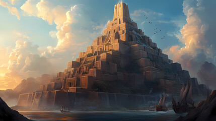 From the pharaohs pyramids to ancient greece s temples, through mesopotamia s ziggurats, along the silk road, to vikings longships. Timeless Ziggurat. Illustration