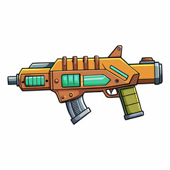 vector illustration of a drill