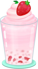 딸기 밀크쉐이크