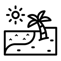 beach Line Icon