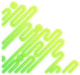 Neon Geometric Rounded Corner