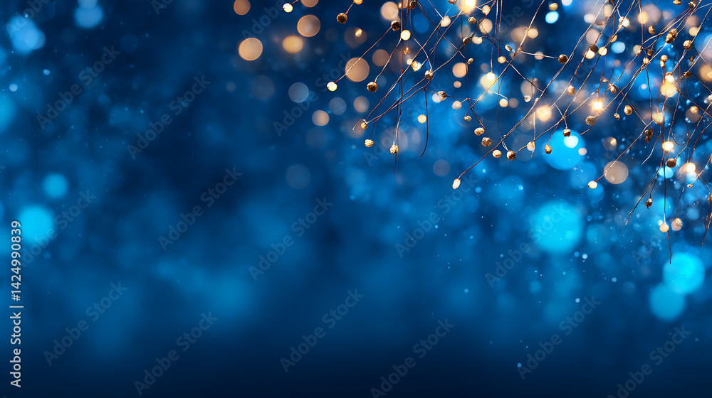 Poster blue gradient background grainy glowing blue light on dark backdrop noise texture effect banner head