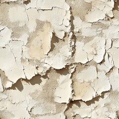 Peeling Paint Texture Showing Aged Wall Surface with Cracked Layers
