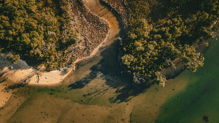 Breathtaking Aerial Drone Photos of Berrara, Jervis Bay, NSW, Australia. Pristine Beaches, Ocean Views & Lush Coastal Forests