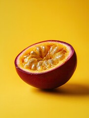 passionfruit isolated on abstract background