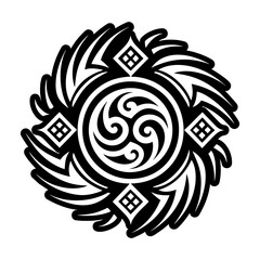 A solid style icon of desert wind symbol