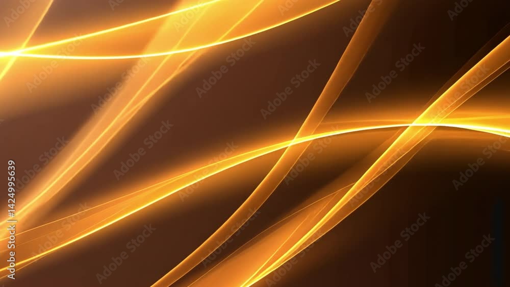 Poster vibrant abstract background with flowing golden lines warm and elegant design evoking movement and e