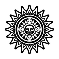 A solid style icon of hopi deity symbol
