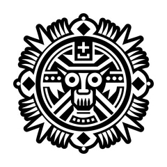 A glyph style icon of traditional hopi symbol