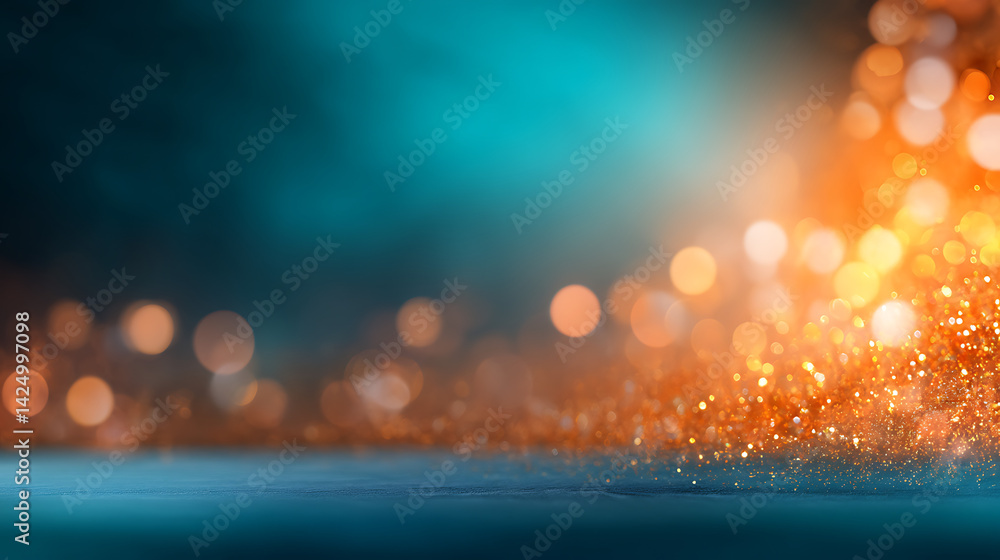 Poster dark blurred color gradient grainy background teal orange noise texture header poster banner landing