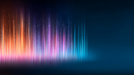 Dark noise texture background, grainy blue purple orange glowing color gradient wave, black backdrop banner poster design