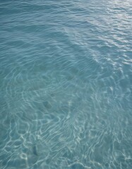 Obraz premium Serene light blue water, gentle waves, subtle ripples , visual, shade, digital art
