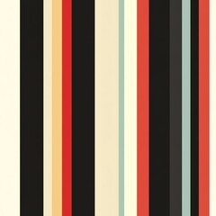 Abstract Colorful Striped Pattern Design with Retro Aesthetic for Background Use