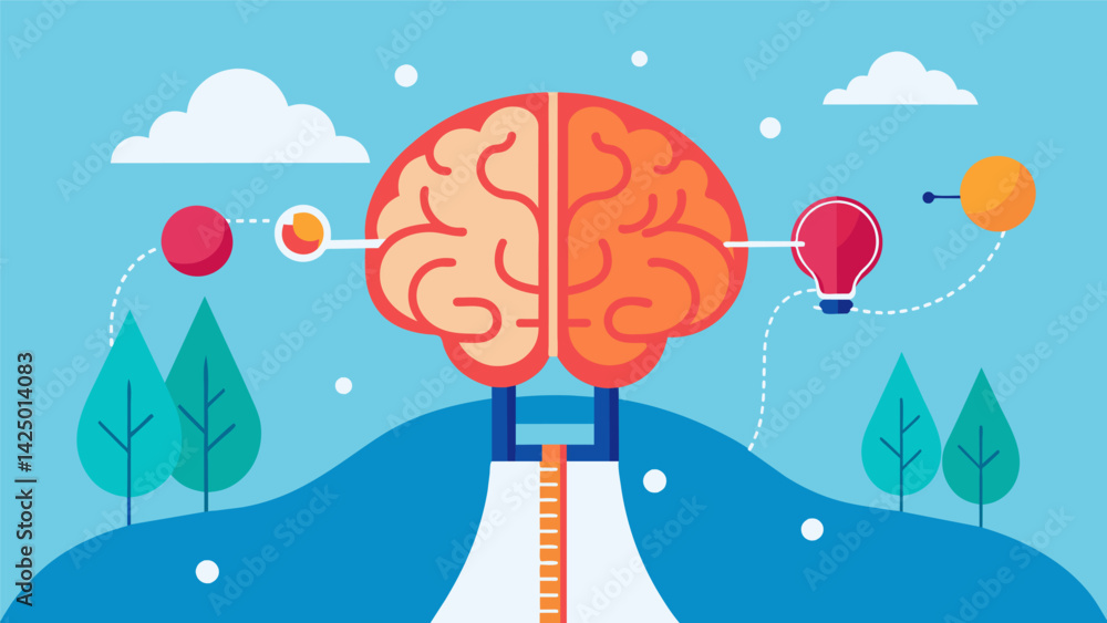 Poster an illustration of the brain barrier highlighting how ketamine crosses it and reaches its target sit
