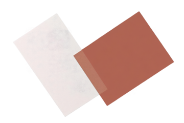 Abstract Geometric Illustration with Brown and White Shapes on Transparent Background