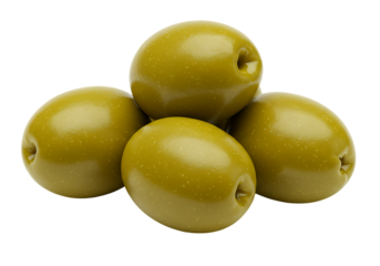 Fresh Green Olives – High Resolution PNG with Transparent Background