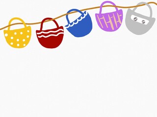 colorful baby handbag