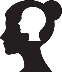 woman head vector illustration