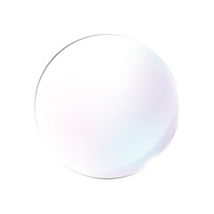 クリアなイメージの背景透過ブルーピンク系丸ガラス板影なし