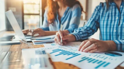 A couple researching real estate investment opportunities online.