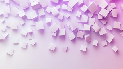 Floating Cubes Abstract Background.