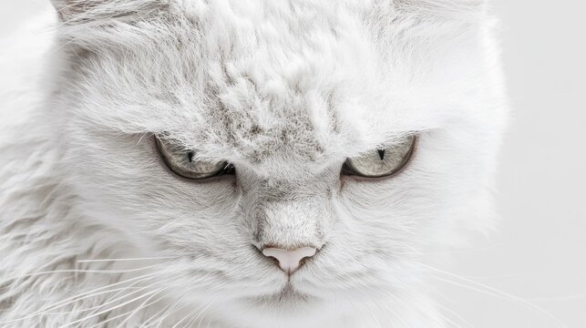 Feline fury close-up