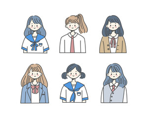 女子高生の制服セット