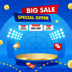 Big sale banner template