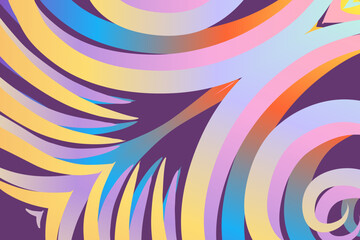 luxury traditional Indonesian Dayak batik design with aesthetic gradient background 