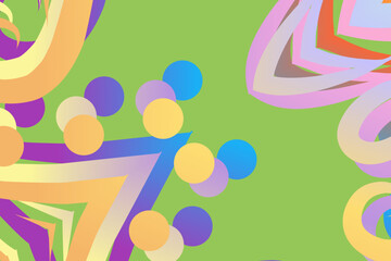 luxury traditional Indonesian Dayak batik design with aesthetic gradient background 