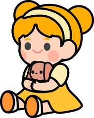 Group of Happy Kids Playing with Toys – Kindergarten Life Scene