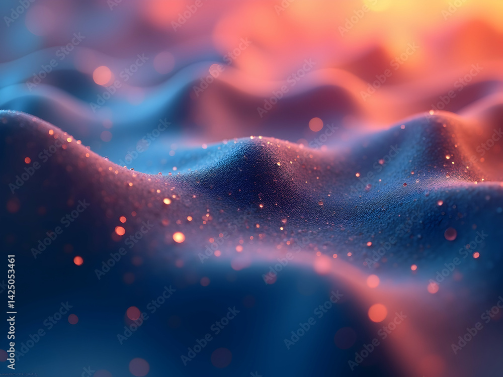 Poster abstract acrylic fluid art background with blurred motion and bokeh effect, perfect for creating vib