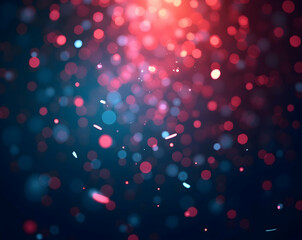 Abstract Digital Confetti Explosion with Dramatic Lighting, A Festive Celebration of Color and Light in a Modern Design Concept